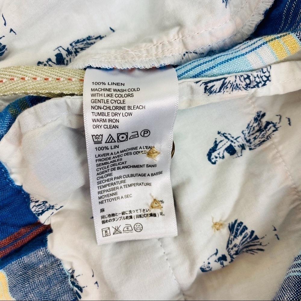 Tommy Bahama Matadero Linen Plaid Shorts Size M - Picture 12 of 12